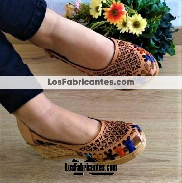imitar Cincuenta evitar zs00627 Huarache mexicano zapato artesanal mayoreo fabrica para mujer de  plataforma - Huarache´s Factory