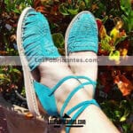 ZJ00060 Huarache artesanal piso mujer mayoreo fabricante calzado zapatos proveedor sandalias taller maquilador 1
