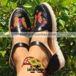 zs00313 Huarache artesanal piso mujer mayoreo fabricante calzado zapatos proveedor sandalias taller maquilador
