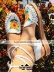 zs00074 Huarache artesanal piso mujer mayoreo fabricante calzado zapatos proveedor sandalias taller maquilador