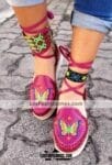 zs00362 Huarache Artesanal Mexicano Hecho mano piel Mujer Zapato plataforma calzado mayoreo fabrica proveedor maquilador fabricante mayorista taller sahuayo michoacan.1jpeg (2)