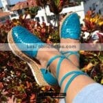 zj00520 Huarache artesanal plataforma mujer mayoreo fabricante calzado zapatos proveedor sandalias taller maquilador