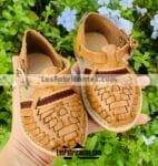 zj00612 Huarache artesanal piso bebe mayoreo fabricante calzado zapatos proveedor sandalias taller maquilador