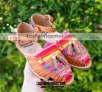 zs00016 Huarache artesanal piso infantil mayoreo fabricante calzado zapatos proveedor sandalias taller maquilador