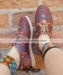 zs00088 Huarache artesanal piso mujer mayoreo fabricante calzado zapatos proveedor sandalias taller maquilador