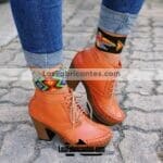 zs00740 Bota artesanal plataforma mujer mayoreo fabricante calzado zapatos proveedor sandalias taller maquilador