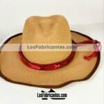 aj00043 Toquilla cinta tejida a mano para sombrero de hilo con base de vaqueta artesanal color rojo medida 2×60 cmmayoreo fabricante proveedor taller maquilador (1)
