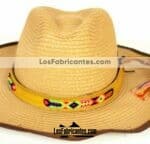aj00044 Toquilla cinta tejida a mano para sombrero de hilo con base de vaqueta artesanal color amarillo medida 2×60 cmmayoreo fabricante proveedor taller maquilador (1)