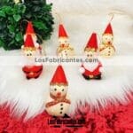 as00018 Docena de esferas adornos navidad artesanales de palma santa y muñecos de nieve modelos al azar mayoreo fabricante proveedor taller maquilador (1)