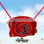 bj00044 Bolsa monedero rojo medida 10×13 cm con flormayoreo fabricante proveedor taller maquilador (1)