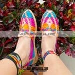 zs00754 Huarache artesanal piso mujer mayoreo fabricante calzado zapatos proveedor sandalias taller maquilador