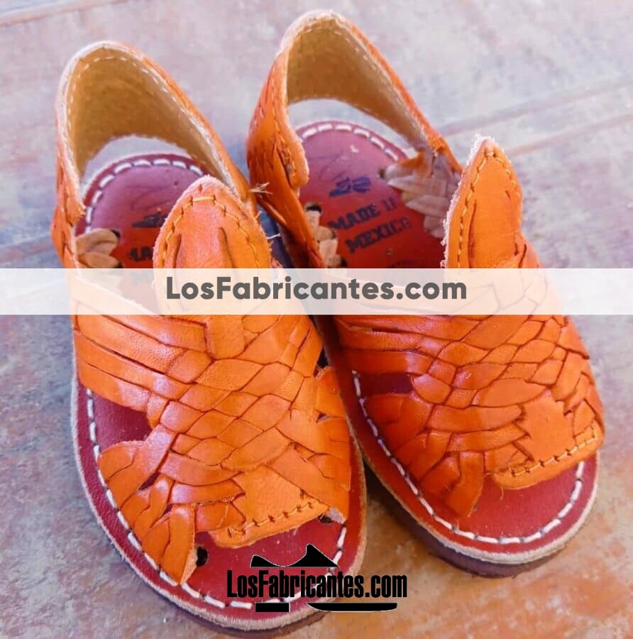 zs00757 Huarache artesanal piso bebe mayoreo fabricante calzado zapatos proveedor sandalias taller maquilador (2)