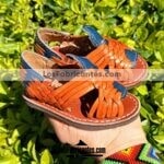 zs00758 Huarache artesanal piso bebe mayoreo fabricante calzado zapatos proveedor sandalias taller maquilador