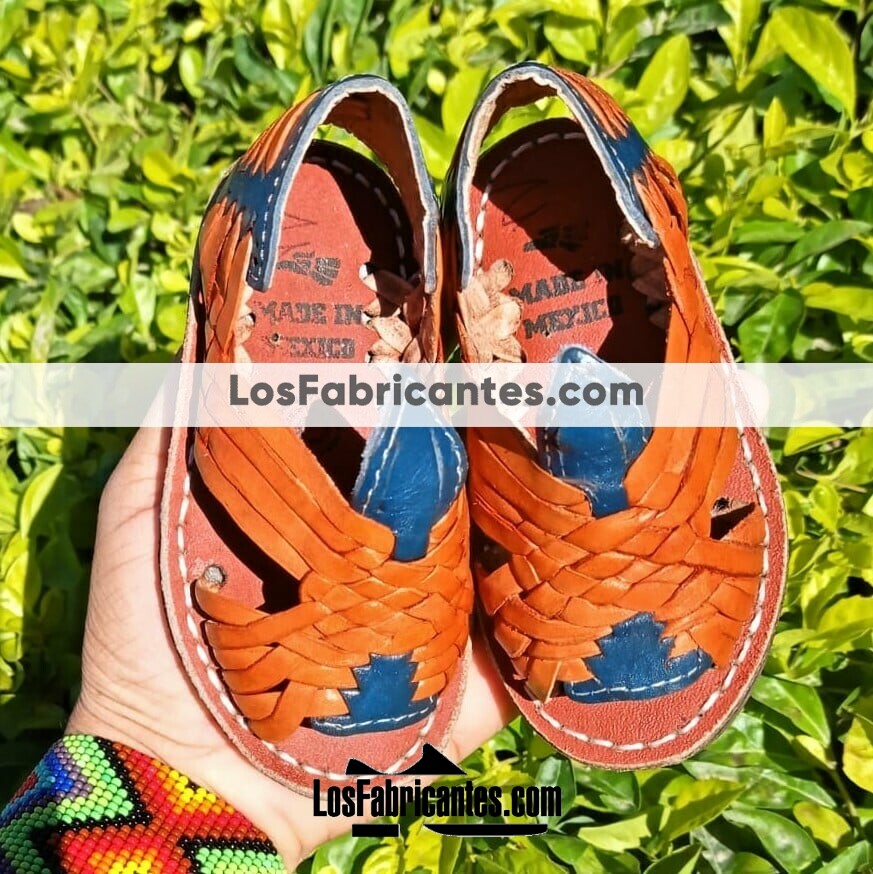 zs00758 Huarache artesanal piso bebe mayoreo fabricante calzado zapatos proveedor sandalias taller maquilador (2)