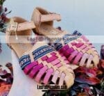 zj00788 Huarache artesanal piso infantil mayoreo fabricante calzado zapatos proveedor sandalias taller maquilador
