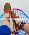 zs00811 Huaraches artesanales de piso mujer mayoreo fabricante calzado zapatos proveedor sandalias taller maquilador