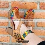 zs00817 Huaraches artesanales de plataforma mujer mayoreo fabricante calzado zapatos proveedor sandalias taller maquilador (3)