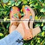 zs00821 Huaraches artesanales de plataforma mujer mayoreo fabricante calzado zapatos proveedor sandalias taller maquilador