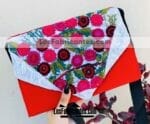 bs00157 Bolsa cartera artesanal bordado tipo rococo color rojo medida de 24x18cmmayoreo fabricante proveedor taller maquilador (1)