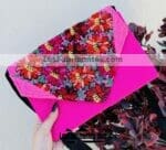 bs00159 Bolsa cartera artesanal bordado tipo rococo color rosa medida de 24x18cmmayoreo fabricante proveedor taller maquilador (1)