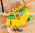 bs00168 Bolsa cartera artesanal bordada de flores con motas color naranjamayoreo fabricante proveedor taller maquilador (1)