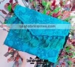bs00188 Bolsa cartera artesanal bordada con pompones color aquamayoreo fabricante proveedor taller maquilador (1)