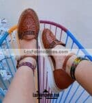 zj00831 Huaraches artesanales de piso mujer mayoreo fabricante calzado zapatos proveedor sandalias taller maquilador