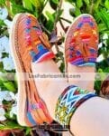 zj00852 Huarache artesanal piso mujer mayoreo fabricante calzado zapatos proveedor sandalias taller maquilador (1)