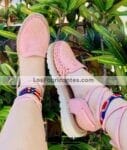 zj00854 Huaraches artesanales color rosa tipo alpargata con troquel diseño de flor de piso mujer mayoreo fabricante calzado zapatos proveedor sandalias taller maquilador (1)