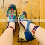 zs00831 Huaraches artesanales de plataforma mujer mayoreo fabricante calzado zapatos proveedor sandalias taller maquilador