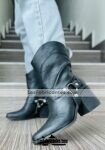 zn00017 Botas Artesanales para mujer Negro Vaqueras mayoreo fabricante calzado (2)
