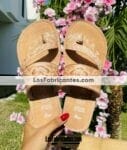 Zj01013 Huaraches Artesanales Piso Para Mujer Tan Troquelado De Flores Fabricante Calzado Mayoreo (3)
