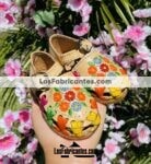 Ze 00055 Huaraches Artesanales Para Bebé Tan Flores De Colores Bordadas Fabricante Calzado Mayoreo (2)
